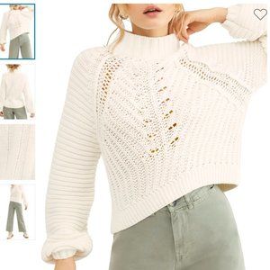 Free People Sweetheart Mock Neck Sweater